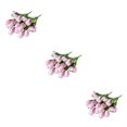thumbnail image 1 of Inteprter 2 uds ramo de 9 cabezas flores artificiales tulipanes de seda falsa suave Mini flor de imitación de mano nupcial para fiesta Type1 NO1, 1 of 6