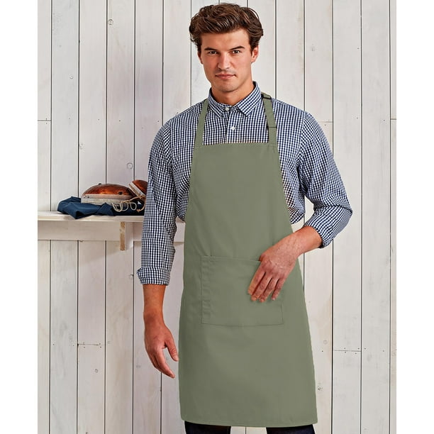 Premier Ladies Womens Colours Bip Apron With Pocket Workwear