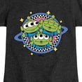 thumbnail image 3 of Toy Story - Aliens Checker Planet - Youth Girls Fitted Short Sleeve T-Shirt, 3 of 5