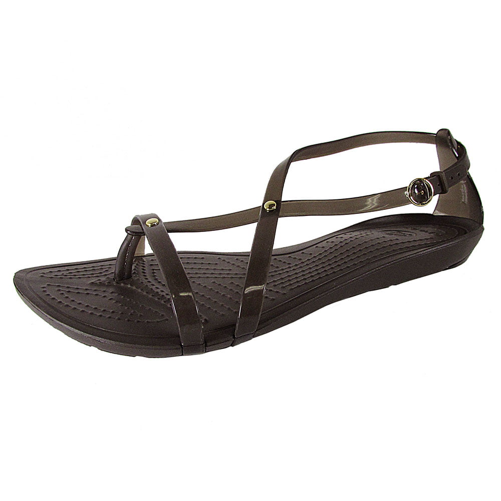 Crocs SEXI FLIP Ladies Womens Croslite Ankle Toe Post Summer Beach Sandals Black 
