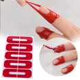 thumbnail image 3 of Women Fashion 10Pcs Disposable U Shape Spill Proof Nail Protector Elastic Finger Cover Sticker, 3 of 3