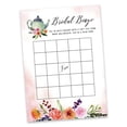 thumbnail image 2 of Inkdotpot Bridal Wedding Shower Bachelorette Party Bulk Blank Square Fill In Gift Ideas 50Tea PartyBingoGameCards, 2 of 7