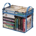 thumbnail image 1 of Caja de almacenamiento transparente Harliver, bolsa para libros de estudiantes, bolsa transparente para guardar libros, caja organizadora de libros de mano plegable, bolsa transparente para guardar, 1 of 8