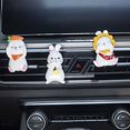 thumbnail image 5 of 2 Pcs Resin Cartoon Home  Decoration Rabbit Aroma Vent Clip Car Interior Accessories Aromatherapy Stone Perfume Diffusion Air Freshener Ornament 2PCS A, 5 of 8