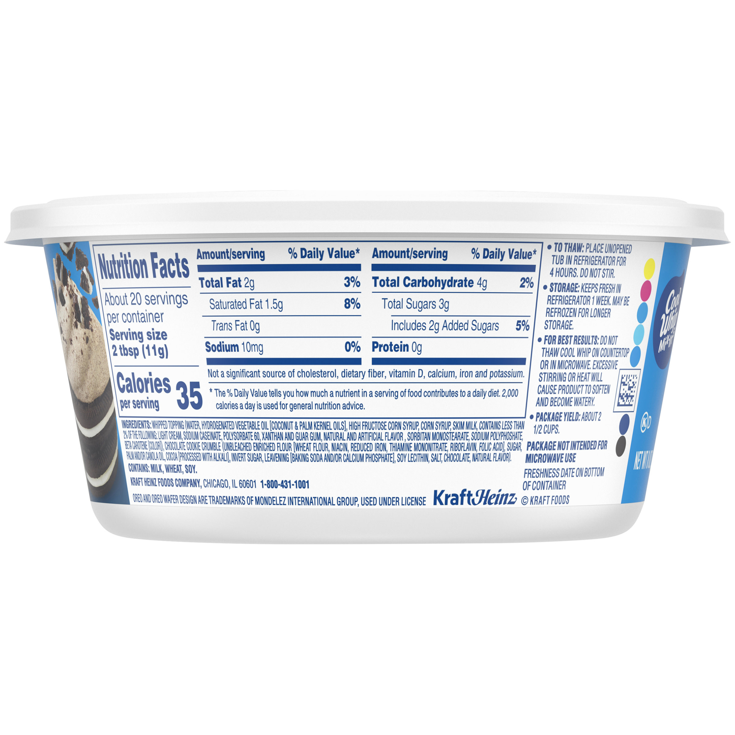 Cool whip nutrition label