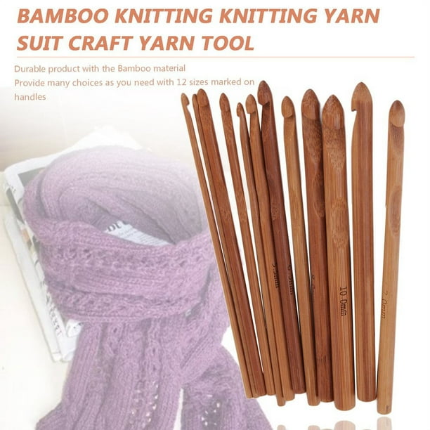 Crochet 12 mm - Bambou- outils pour le crochet