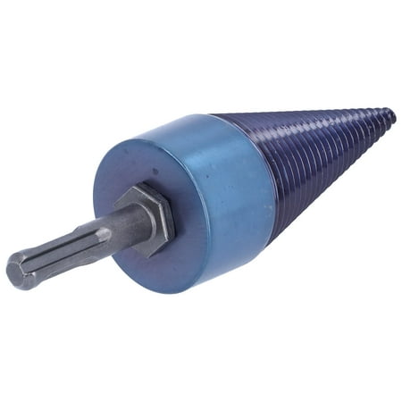 

Higoodz Wood Splitter Drill Bit Wood Splitting Screw Wood Splitter Drill Bit Blue-Plated High Speed Steel 42mm Firewood Cone Punching Tool