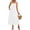 White, variant on Admvng Dress for Women Spaghetti Straps Solid Casual Sleeveless Pockets Square Neck Dress