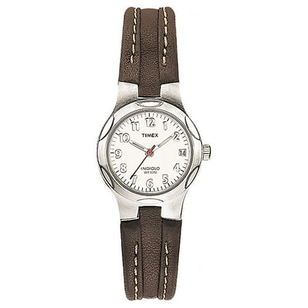 Timex Ladies Brown Leather Strap Watch