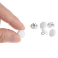 thumbnail image 4 of Unique Bargains 10 Pcs Boutons Recouverts de Tissu 16L, Tige Ronde en Métal 10 mm, Boutons de Couture pour Complets, Robes, Chemisiers, Blanc, 4 of 5