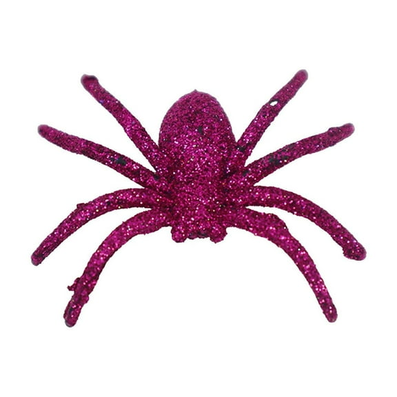 ​​GiLiling Multi-Color Glitter Halloween Spider Prank Toy​​ | Plastic Decor for Thematic Pranks and Festive Atmosphere Creation with Sparkling Visual Effects