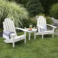 thumbnail image 2 of Highwood 3-pc Classic Westport Adirondack Set with 2 Classic Wesport Adirondack Chairs and 1 Classic Westport Side Table - Outdoor, Eco-friendly, Synthetic Wood, 2 of 6