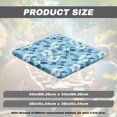 thumbnail image 6 of FKELYI Square Fitted Table Cover Elastic Tablecloth Blue Hibiscus Flower Print Stretch Fabric Removable Card Tables Top Cover for Dining Kitchen Home Party, 36x36 inch, 6 of 6