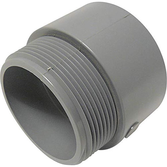 Adaptador macho de PVC Cantex, conducto roscado de 2,5 pulgadas