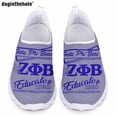 thumbnail image 1 of Zapatillas de deporte informales de verano Doginthehole para mujer, zapatos planos sin cordones de malla ligera y transpirable de la hermandad Phi Beta Sigma, 1 of 5