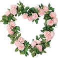 thumbnail image 4 of 3 piezas de vid de flores artificiales de 2 m, guirnalda de flores artificiales de peonía rosa de seda, colgante para exteriores para decoración de bodas o jardín al aire libre, 4 of 5