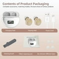 thumbnail image 4 of Hearing Aids for Seniors Rechargeable with Noise Cancelling, Adults Hearing Amplifiers for Severe Hearing Loss, Hearing Aid with Magnetic Charging Case, Personal Sound Hearing Amplifiers,Beige, 4 of 8