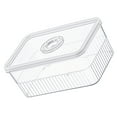 thumbnail image 4 of Caja de almacenamiento para refrigerador con tapas, de plástico transparente, sellada, para frutas y verduras, 4 of 12