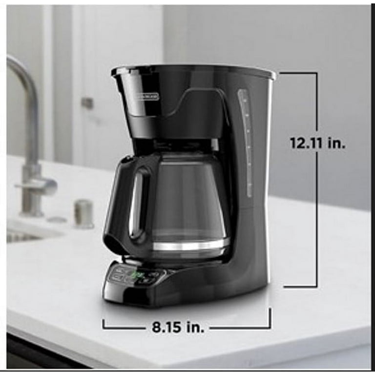 BLACK+DECKER 12-Cup Black Stainless Steel Coffee Maker with VORTEX  Technology CM1331BS - The Home Depot