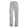 thumbnail image 6 of Sngxgn Womens Casual Wide Leg Yoga High Waist Capri Pants Loose Soft Pockets Sweatpants(Grey,XXXXL), 6 of 6