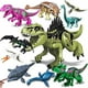 thumbnail image 2 of Jurassic Dinosaur Building Blocks Set: T-Rex, Raptor, Triceratops & Indominus Rex figurer, 2 of 5