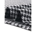 thumbnail image 5 of DARING DIVA Houndstooth Boat Neck Short Sleeve A-Line Dress XS Black, 5 of 6