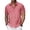 Pink, variant on Wrtxtat Mens Short Sleeve Shirts Button-Up Lapel Breathable Cotton Linen Shirts with Chest Pocket Lightweight Travel Beachwear Shirt Black L