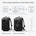 thumbnail image 3 of Flypaxly Vacuum Compression Backpack, Expandable Travel Bag with Multi-Layer Storage, Waterproof & Wet/Dry Separation, Anti-Theft Combination Lock, Fits Laptop, Ideal for Business Trips, 3 of 7
