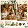 thumbnail image 2 of 3D Beaded Gnome Craft Kit,DIY Handmade Bead Art Set for Kids,Teens & Adults,Beginner-Friendly Craft Activity with Full Materials & Instructions (#15), 2 of 12