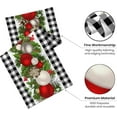thumbnail image 6 of Christmas Black and White Table Runner Buffalo Check Plaid Table Runner Seasonal Winter Xmas Holiday Decorations for Indoor Outdoor Kitchen Dining Living Room Wedding Party 13 x 72 Inch, 6 of 7