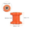 thumbnail image 4 of Cadena Rodillo Polea Tensor 10mm Nylon Ranura Tipo Guía Rueda Deslizador para Mini Motocicleta Motocross ATV Go-kart Corrediza Puerta Riego Equipo, Naranja, 4 of 6