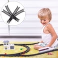 thumbnail image 3 of 1 Juego de accesorios de vías de tren, vía de tren de plástico, modelo de juguete de construcción, vías de ferrocarril para mesa de comedor de árbol de Navidad, 3 of 5