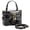 Black, variant on LAVA Small Box Crossbody Purse For Women, Designer PU Leather Mini Top Handle Tote Bag Shoulder Pouch, Satchel Flap Handbag for Ladies
