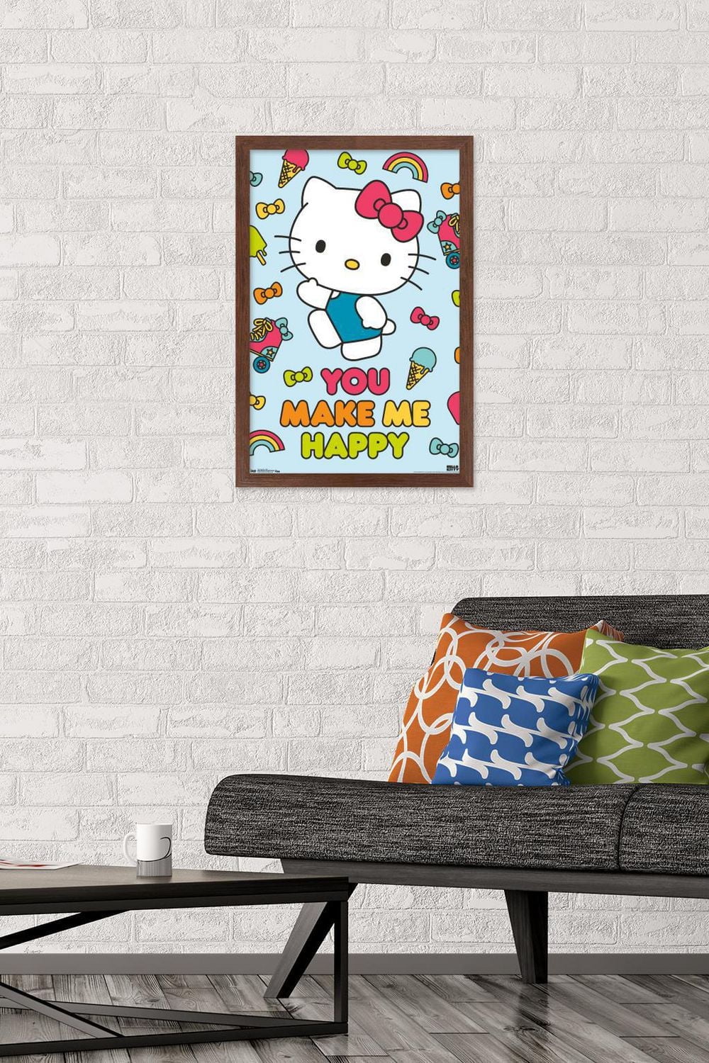 Hello Kitty - Happy Wall Poster