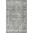 thumbnail image 2 of nuLOOM Victoria Distressed Medallion Area Rug, 4' x 6', Gray, 2 of 9