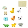 thumbnail image 1 of Juego de equilibrio de juguetes de apilamiento de madera, bloques de animales de madera, apilador de construcción de animales para niños de 3 a 6 años, 1 of 9
