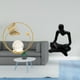 thumbnail image 2 of Estatua de bola de cristal,Estatuas de bolas de cristal para decoración del hogar,escritorio interior,Escultura de bola de cristal Figura de hierro Decoración,Figura de pensador, 2 of 8