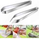 thumbnail image 1 of Stainless Steel Kitchen Tweezers Set of 2 Flat Fish Pliers for Cooking and Baking Chef Tools with Angled Design, 1 of 5