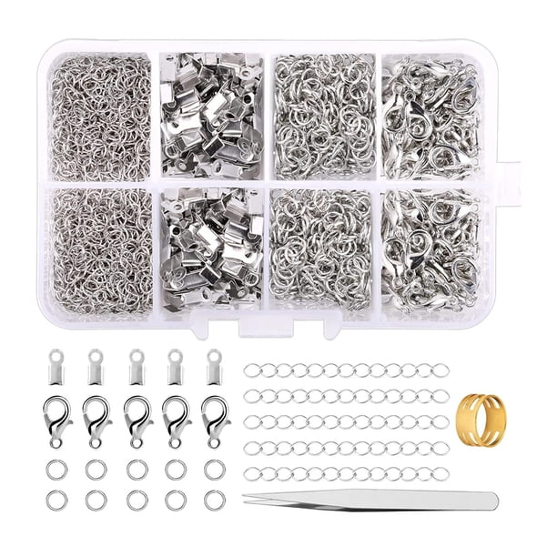 Juego de herramientas de joyería Macarena Kit de fabricación de joyería con Anillos de salto abiertos