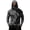 Black, variant on Men Hooded Long Sleeve Sun Protection Jacket Camouflage Print Lightweight Pullover Outdoor Casual Top with Zipper Pocket