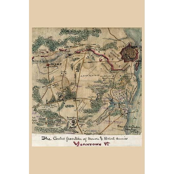Siege of Yorktown #2- Fine Art Canvas Print (20" x 30")