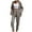 Gray womens 2 piece sets, variant on Usmixi Womens Lounge Set Womens Cardigan 2 Piece Outfits Casual Solid Fall Lightweight Coat and Elastic Waist Long Pant Lounge Sets Ladies Homewear Sets with Pocket