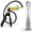 Black, variant on LeLuv® Premium Ultima Penis Pump, Brass Handle w/ Black Silicone Grips & Hose | 9" Length x 1.75" Cylinder WIDE Flange Cylinder