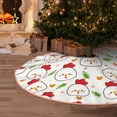 thumbnail image 5 of Daiia Chicken And Plant Drawing Merry Christmas Tree Skirt , Xmas Large Lace-up Tree Skirt, Santa Snowflakes Rustic Home Decorations New Year Party Farmhouse Decor-48", 5 of 6
