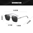 thumbnail image 2 of Gafas de sol retro polarizadas que cambian de color, gafas de sol de doble haz, hechas de PC, plástico, metal, 2 of 5