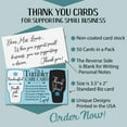 thumbnail image 2 of Tumbler Care Card - Business Thank You Cards - 3.5" x 2" Standard Business Card - Set of 50 - Blank Stationery - Beautiful and Minimalist Business Thank You Cards for Under $10!, 2 of 5