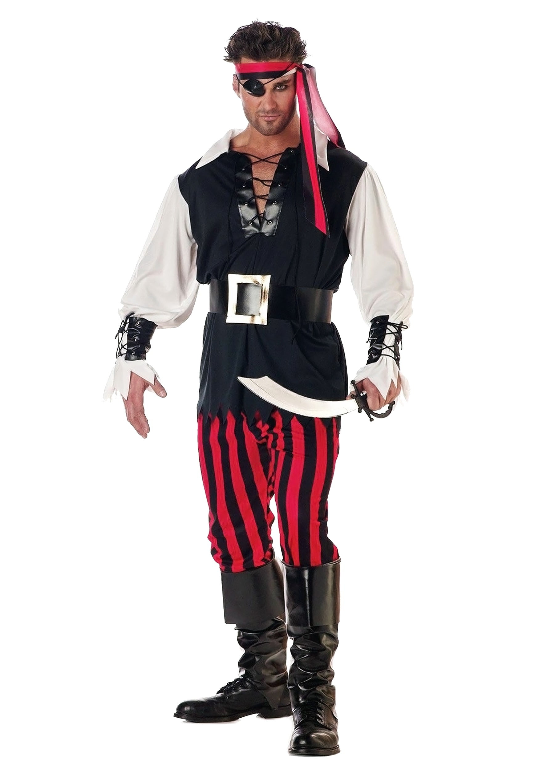 Caribbean Pirate Ultimate Pirate Gents Fancy Dress Costume 