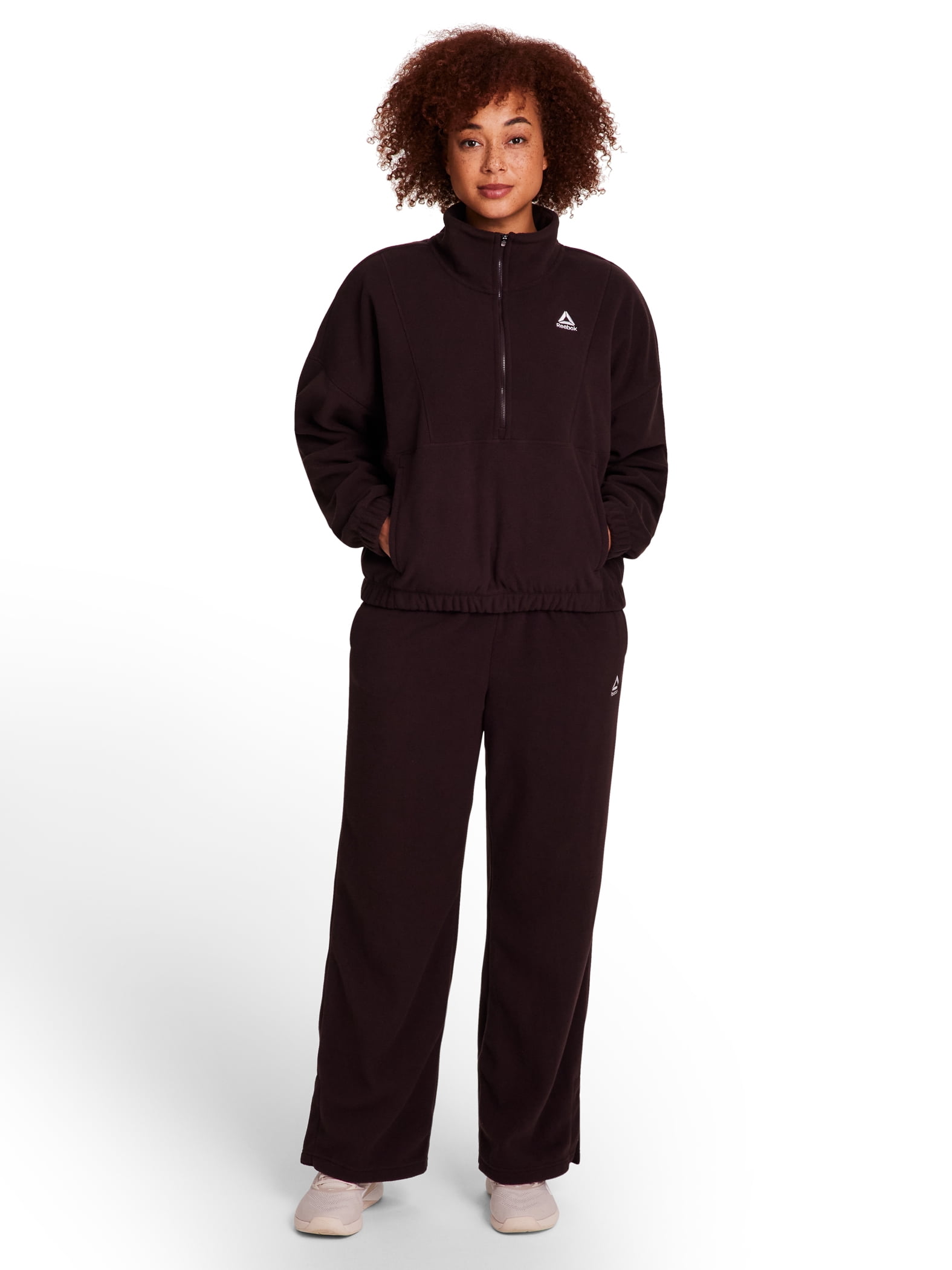 Reebok Women's and Women's Plus Reflection Cozy Wide Leg Pant, Sizes XS-4X