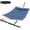 Blue, variant on Modern Hammock with Stand for Outside Portable, Camping Hammock with Stable Anti-Tipping Structure, Hand-Woven Durable Ropes, Rope Hammock for Backyards, Beaches, Poolsides, Parks, Campsites, Navy Bl