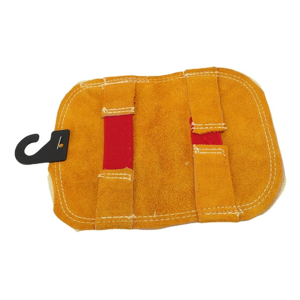 Almohadilla De Mano Para Soldar, 2 Capas De Cuero, Espalda Aluminizada, Guantes De Soldadura A Prueba De Altas Temperaturas, Protector Térmico Para Cortar Y Fundir